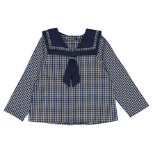 Load image into Gallery viewer, [預購] Maison Marelle - Blouse Choisy Blue&amp;Ecru Check
