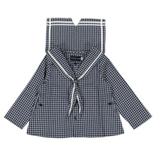 Load image into Gallery viewer, [預購] Maison Marelle - Blouse Chaptal Blue&amp;Ecru Check
