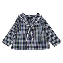 Load image into Gallery viewer, [預購] Maison Marelle - Blouse Chaptal Blue&amp;Ecru Check
