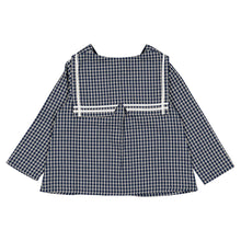 Load image into Gallery viewer, [預購] Maison Marelle - Blouse Chaptal Blue&amp;Ecru Check
