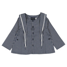 Load image into Gallery viewer, [預購] Maison Marelle - Blouse Chaptal Blue&amp;Ecru Check
