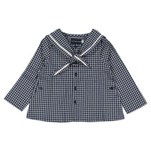 Load image into Gallery viewer, [預購] Maison Marelle - Blouse Chaptal Blue&amp;Ecru Check
