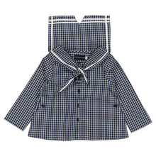 Load image into Gallery viewer, [預購] Maison Marelle - Blouse Chaptal Blue&amp;Ecru Check
