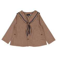 Load image into Gallery viewer, [預購] Maison Marelle - Blouse Chaptal Brown Houndsthooth
