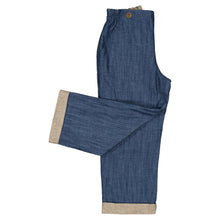 將圖片載入圖庫檢視器 [預購] Maison Marelle - Pants Lebon Blue Denim / Heathered Oatmeal
