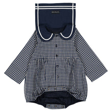 Load image into Gallery viewer, [預購] Maison Marelle - Romper Bac Blue&amp;Ecru Check
