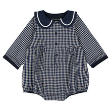 Load image into Gallery viewer, [預購] Maison Marelle - Romper Bac Blue&amp;Ecru Check
