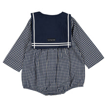 Load image into Gallery viewer, [預購] Maison Marelle - Romper Bac Blue&amp;Ecru Check
