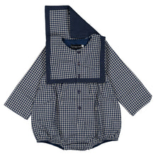 Load image into Gallery viewer, [預購] Maison Marelle - Romper Alma Blue&amp;Ecru Check
