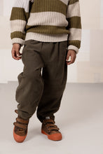 Load image into Gallery viewer, Studio Boheme -  Carrot Pants (Dark Taupe) 18M-6Y
