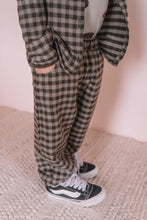 將圖片載入圖庫檢視器 Studio Boheme - 法蘭絨棉蘿蔔褲 (Grey Gingham) 18M-8Y
