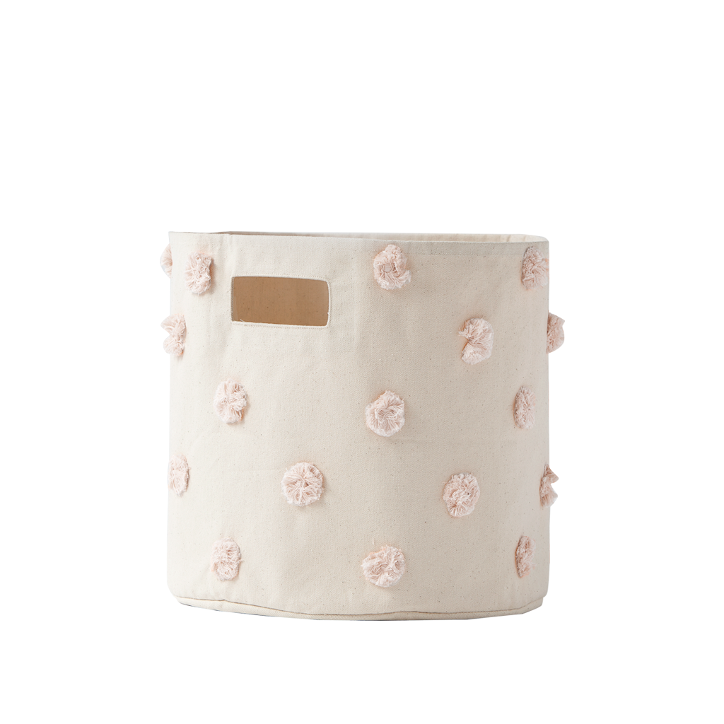 Pom Pom Basket - Bin Blush