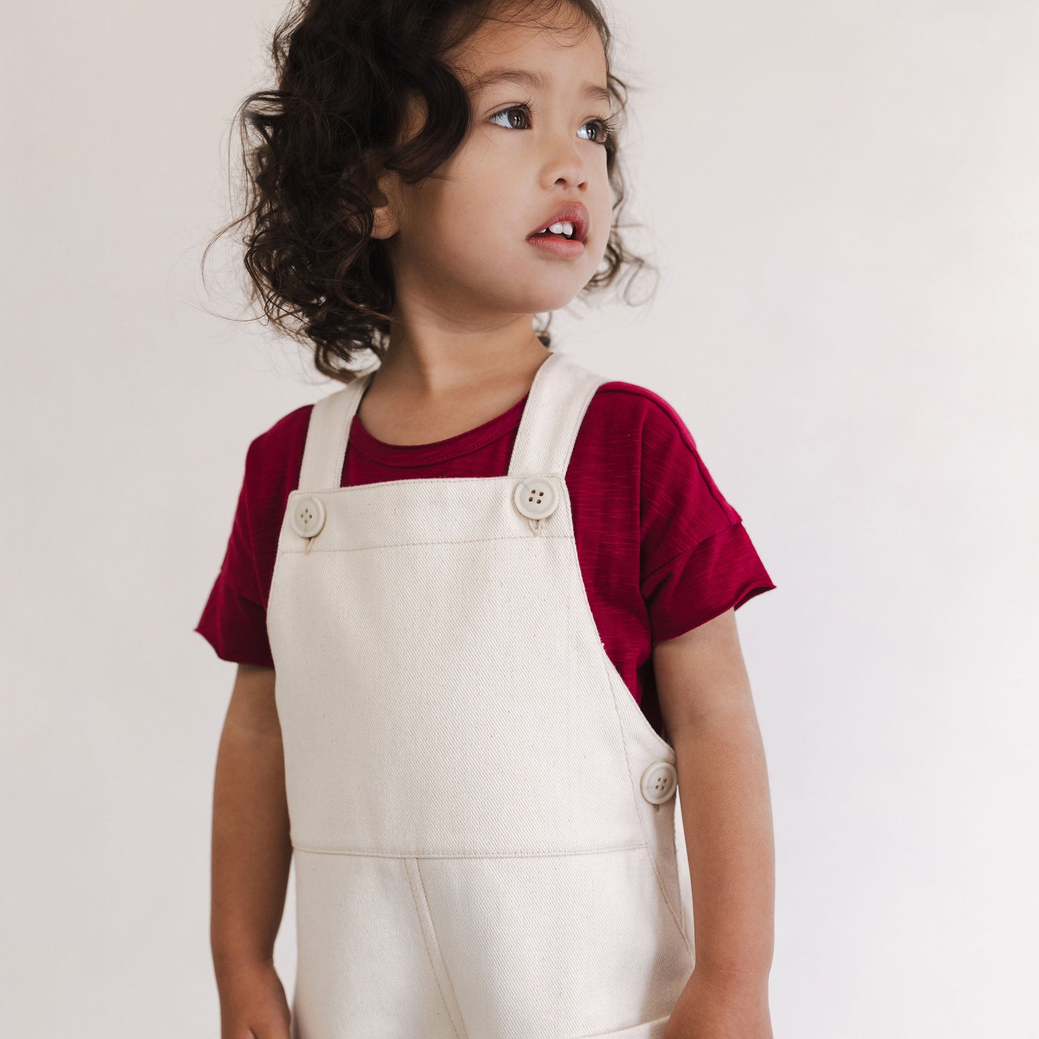 Phil&Phae twill loose dungarees★GROWN ☆Phil&Phae / Twill loose dungarees - dust - | c