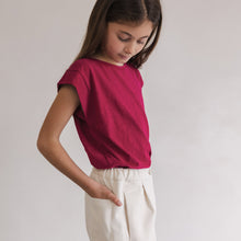Load image into Gallery viewer, PHIL &amp; PHAE - Boxy tee s/s (Cranberry)
