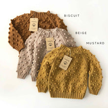 Load image into Gallery viewer, [預購] Babytoly - Popcorn Sweater (Biscuit, Beige, Mustard)
