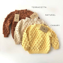Load image into Gallery viewer, [預購] Babytoly - Popcorn Sweater (Terracotta, Natural, Canary)
