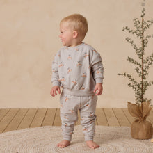 將圖片載入圖庫檢視器 [🎄] Quincy Mae - 薄刷毛衛衣 (馴鹿) - 只剩18-24月
