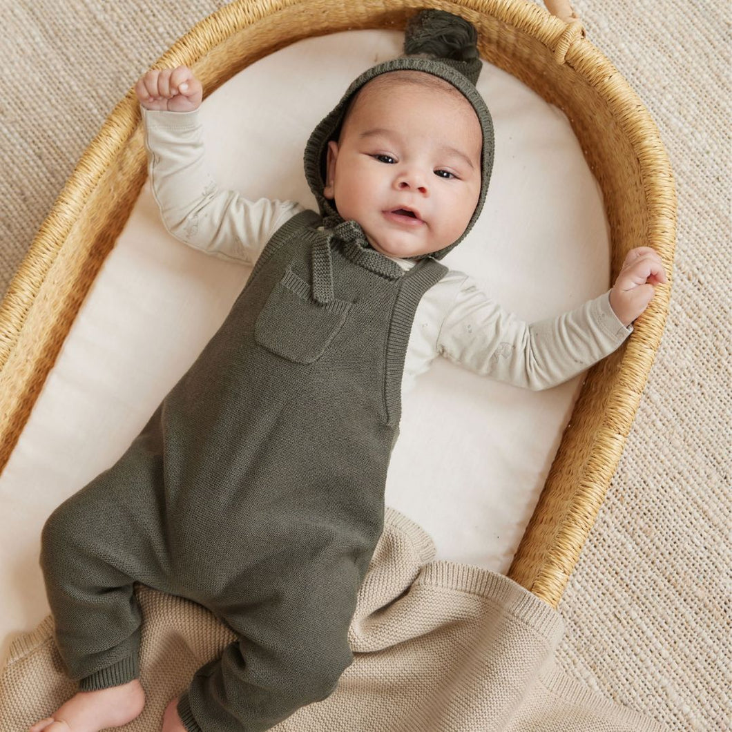 Quincy Mae - Knit Overall (Forest)