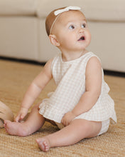 Load image into Gallery viewer, Quincy Mae - Ruffled Tulip Top + Bloomer Set || Oat Check
