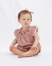 Load image into Gallery viewer, Quincy Mae - Lenore Romper Red Gingham
