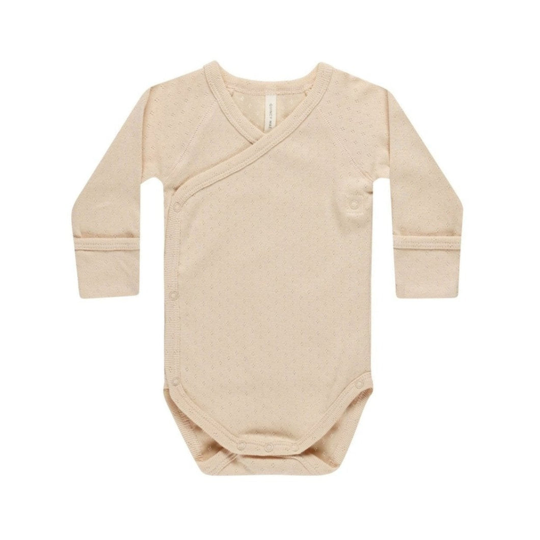 Quincy Mae - Side Snap Bodysuit (Shell)