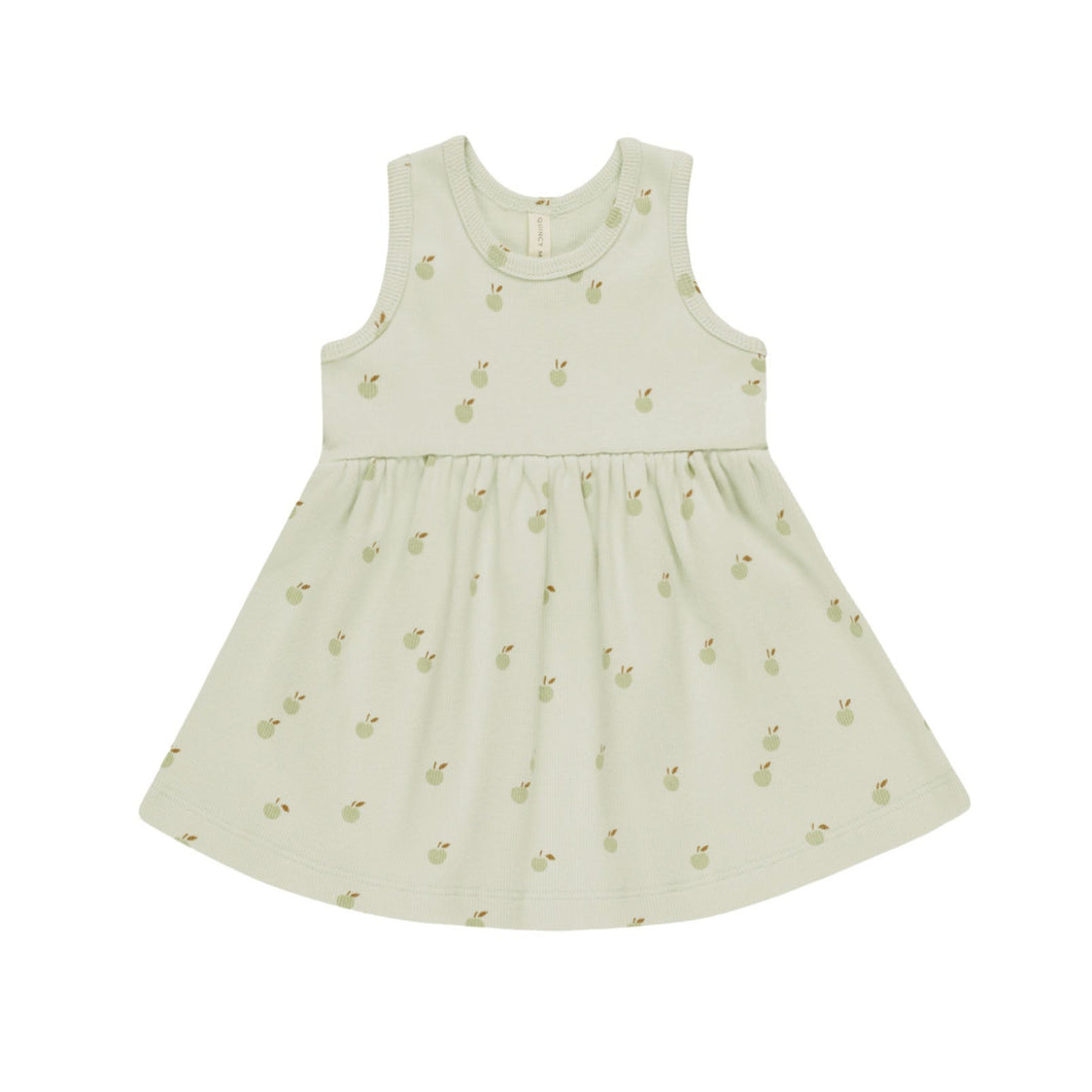 Quincy Mae -  Ribbed Tank Dress (Apples)
