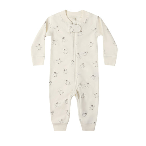 Baby onesie with subtle pattern on a white background