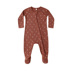 Load image into Gallery viewer, [🎄] Quincy Mae - Bamboo Zip Footie (Candy Canes)
