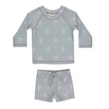 Load image into Gallery viewer, Quincy Mae - Finn Rashguard Short Set (Palms)
