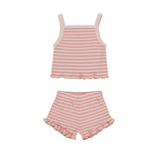 Load image into Gallery viewer, Quincy Mae - Evie Tank Shortie Set (Pink Stripe)
