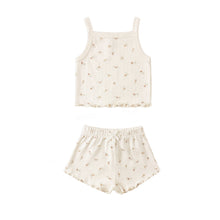 Load image into Gallery viewer, Quincy Mae - Pointelle Tank + Shortie Set (Petit Fleur)
