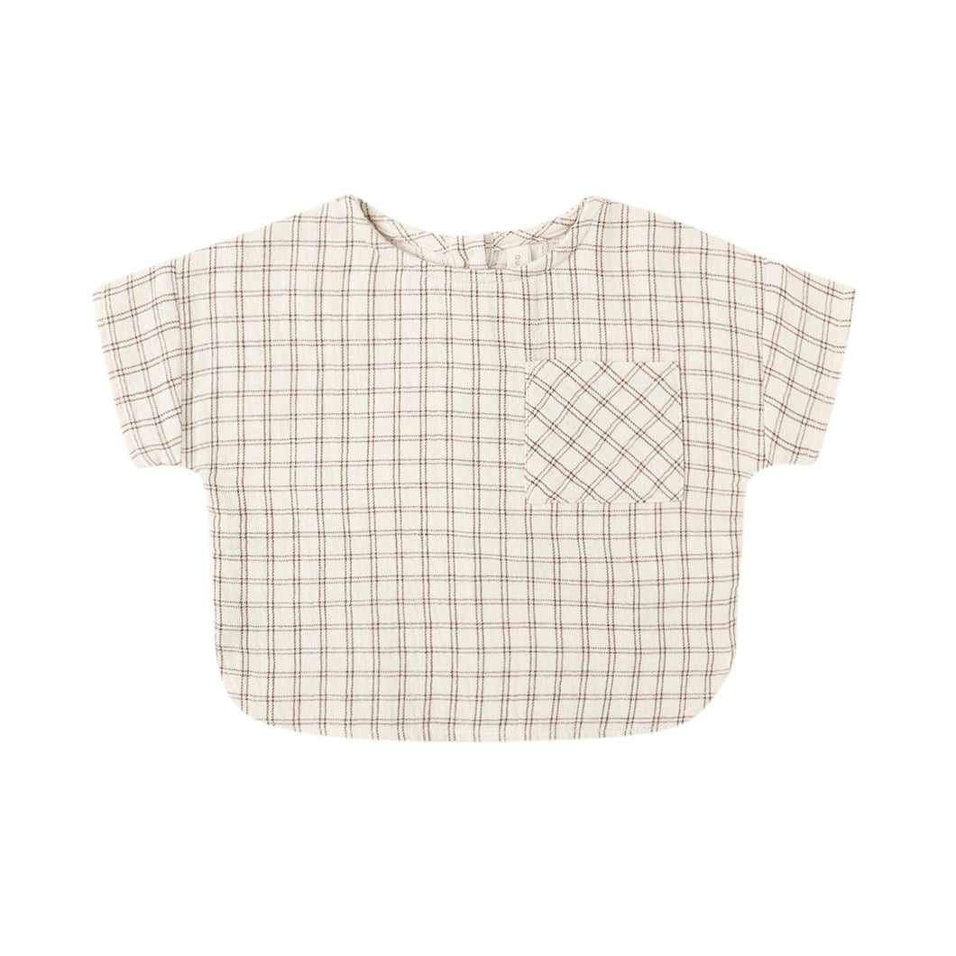Plaid shirt on a white background