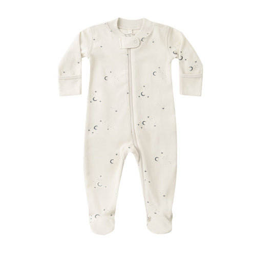 Baby onesie with star pattern on a white background