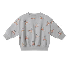 將圖片載入圖庫檢視器 Quincy Mae -  Relaxed Fleece Sweatshirt (Reindeer)
