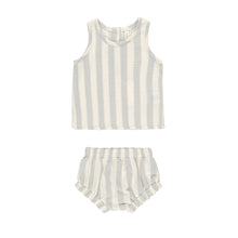 Load image into Gallery viewer, Quincy Mae - Woven Tank + Short Set || Sky Stripe
