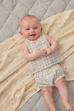 Load image into Gallery viewer, Quincy Mae - Woven Tank Set (Blue Plaid)
