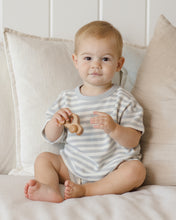 Load image into Gallery viewer, Quincy Mae - Waffle Tee + Short Set (Sky Stripe)

