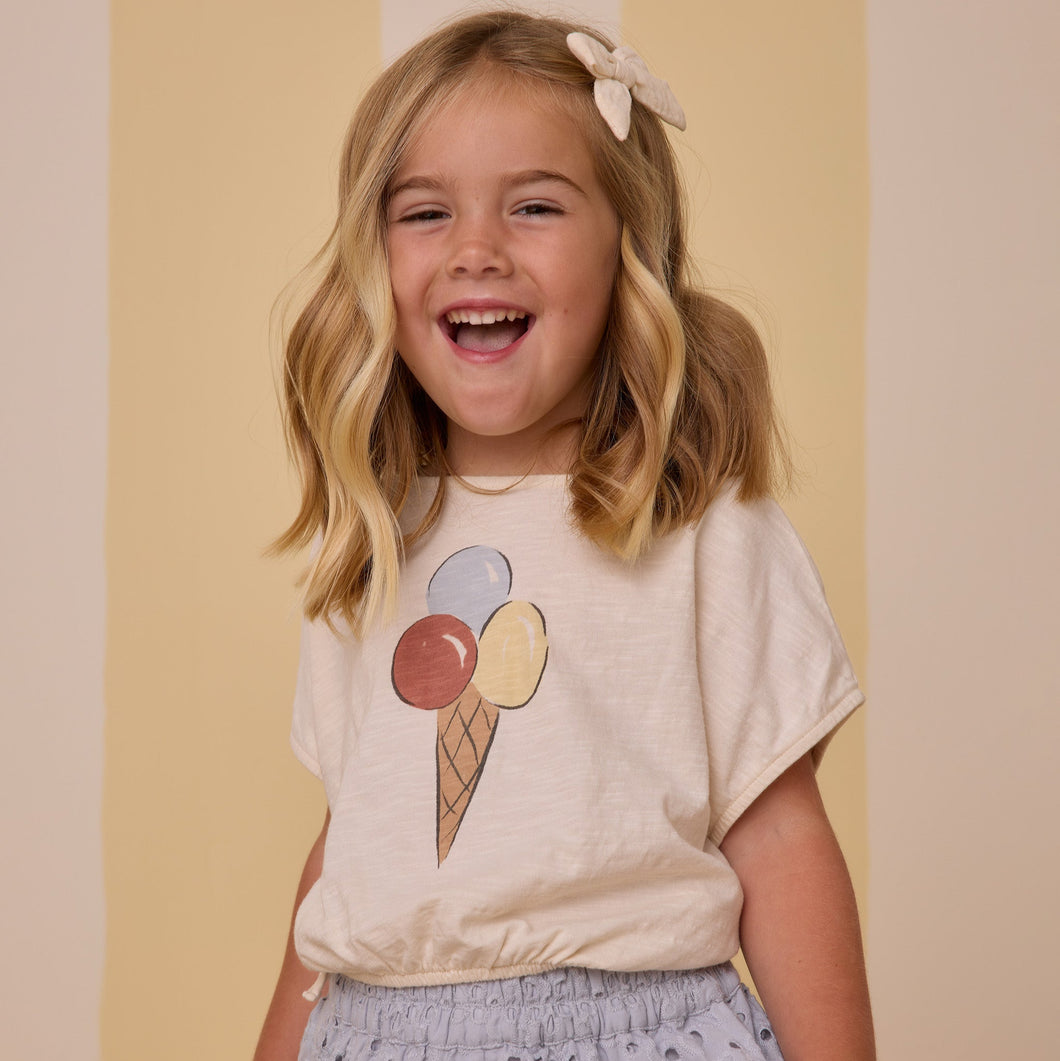 Rylee + Cru - Cropped Cinched Tee (Gelato)