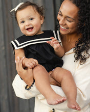 Load image into Gallery viewer, Rylee + Cru - Sailor Romper (Black)
