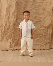 Load image into Gallery viewer, Rylee + Cru - Lapel Collar Shirt (Wave Stripe) 4-5Y
