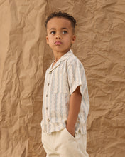 Load image into Gallery viewer, Rylee + Cru - Lapel Collar Shirt (Wave Stripe) 4-5Y
