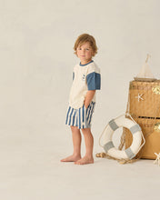Load image into Gallery viewer, Rylee + Cru - Contrast Short Sleeve Tee (Nautical Flag)
