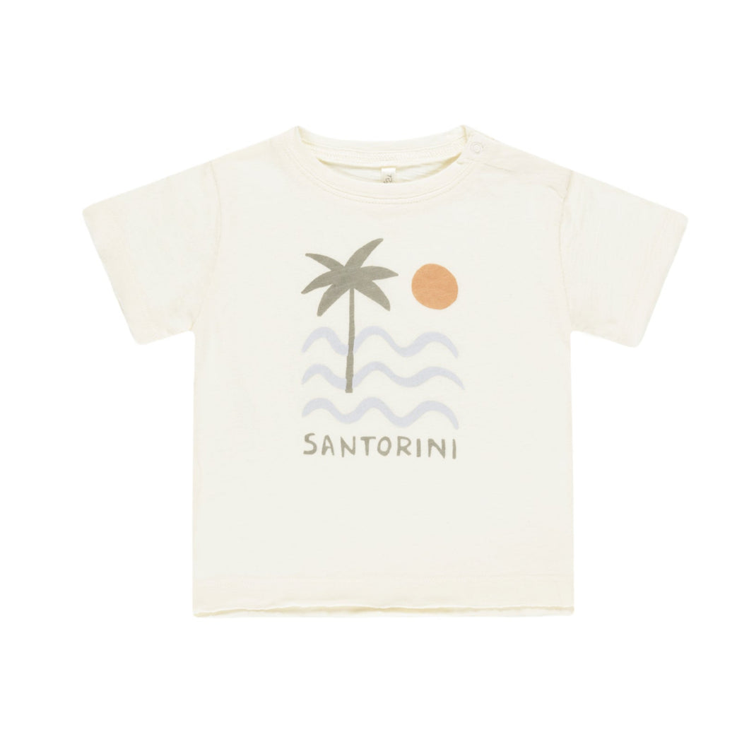 Rylee + Cru - Raw Edge Tee || Santorini