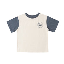 Load image into Gallery viewer, Rylee + Cru - Contrast Short Sleeve Tee (Nautical Flag)
