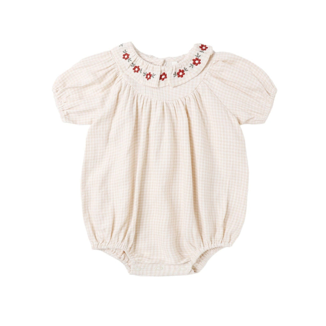 [🌲] Rylee + Cru - Lula Romper (Petal Gingham)