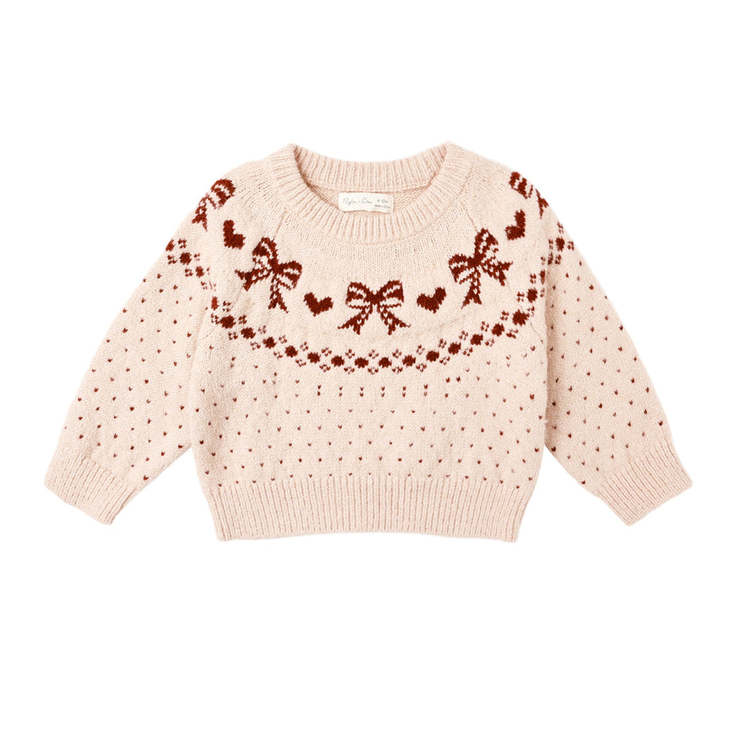 [🌲] Rylee + Cru - Fair Isle Sweater (Bows)