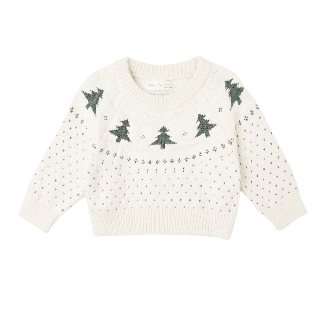 [🎄] Rylee + Cru - Fair Isle Sweater (Trees)