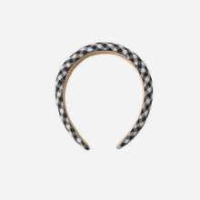 Load image into Gallery viewer, Rylee + Cru - Padded Headband (Black Check)
