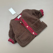 Load image into Gallery viewer, [預購] Guapoo - Reversible Teddy Jacket Red Stripes
