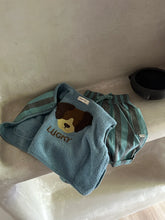 Load image into Gallery viewer, Guapoo - 有機棉寬褲  Frosty Toffee Stripes
